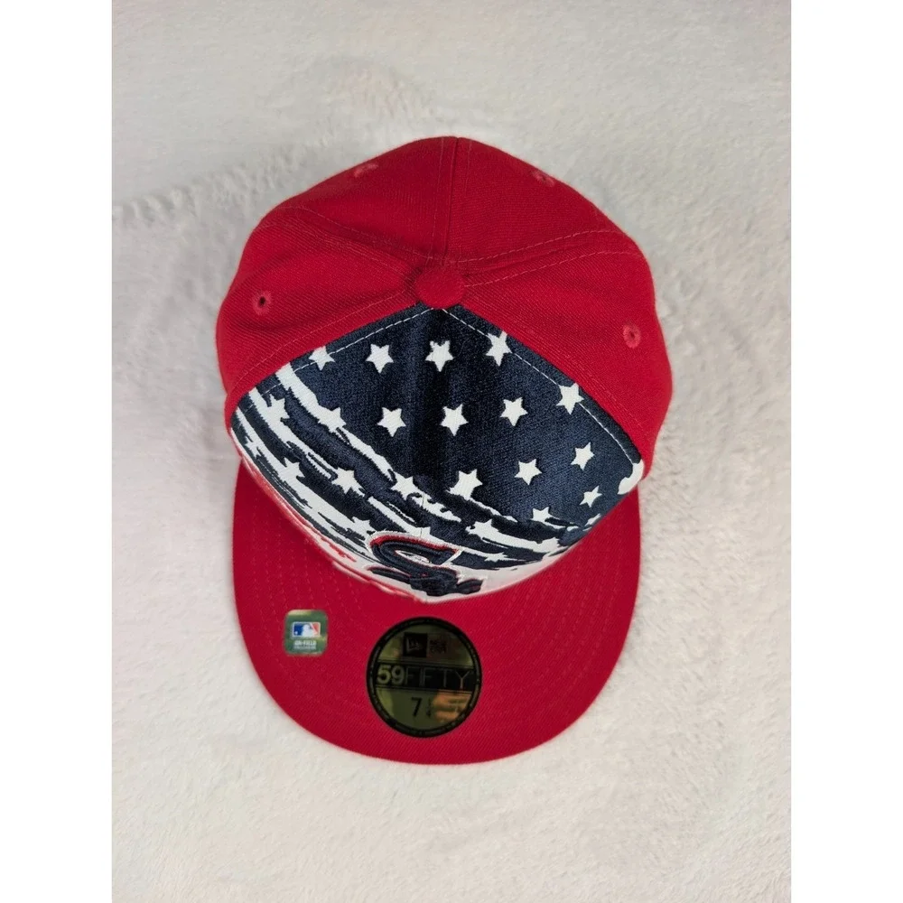 Chicago White Sox 2022 4th of‎ July Hat New Era sz 7 1/4 Fitted NWT